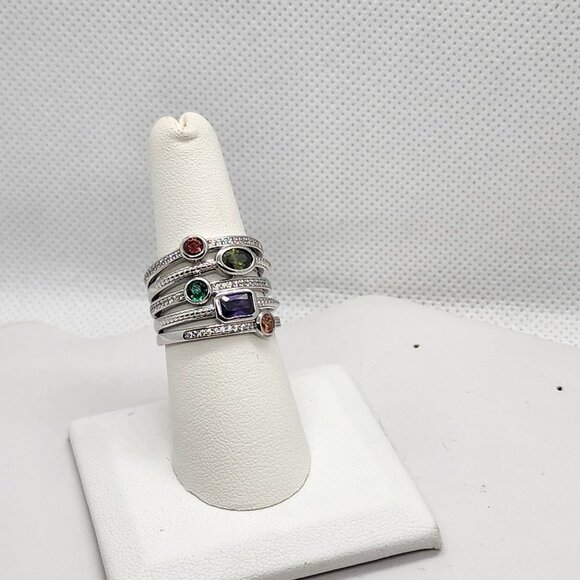Jewelry - LAST ONE Brand New Sterling Silver 925 Multi Colors Gemstones Ring